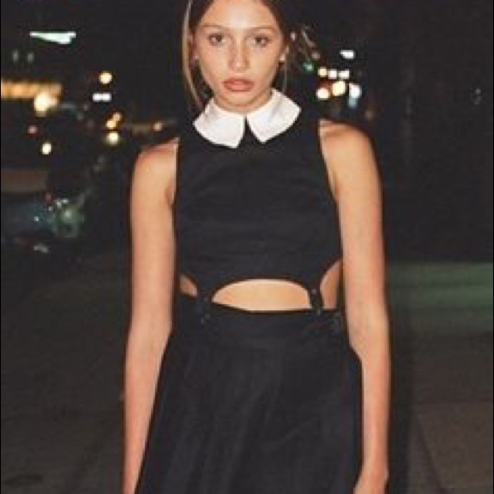 Deandri black skirt/ skort